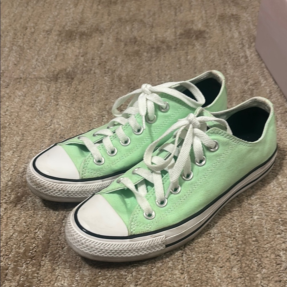 Converse Mint Green Low Top Sneakers